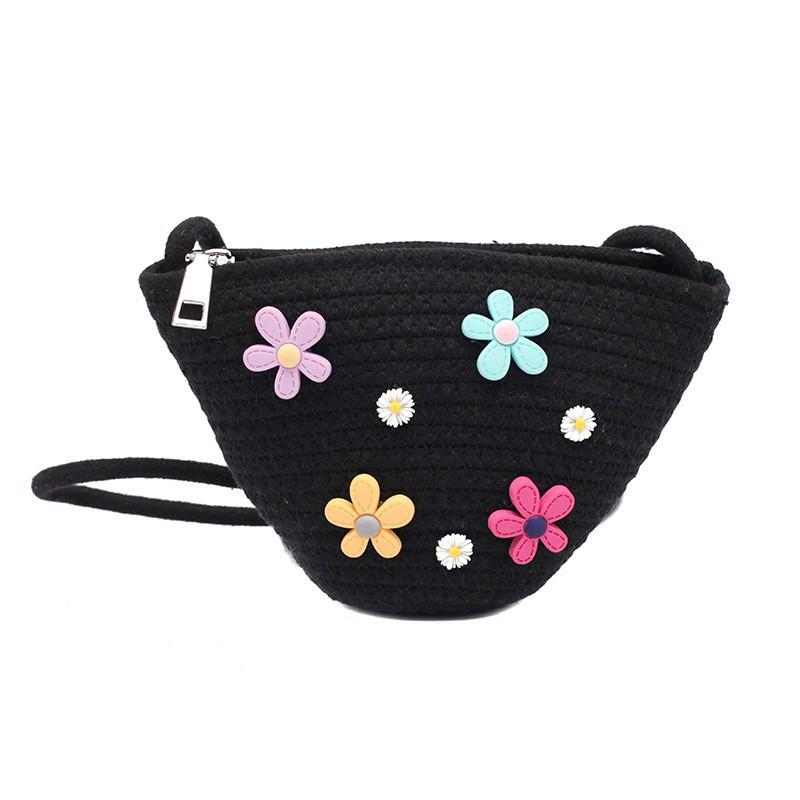 Cute Straw Woven Bag Fashionable Internet Celebrity Female One-shoulder Cross-body Women's Ins Trendy Small Backpack
