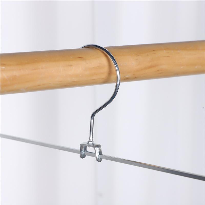 Metal Dipped Pants Rack, Non-Slip Legged Pants Clip, Stainless Steel Rack Pants Hanger, Seamless Wrought Iron Retractable Pants Clip
