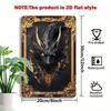 Dragon Metal Wall Art Fantasy Decor Aluminum Panel 7.9x11.8 Inch