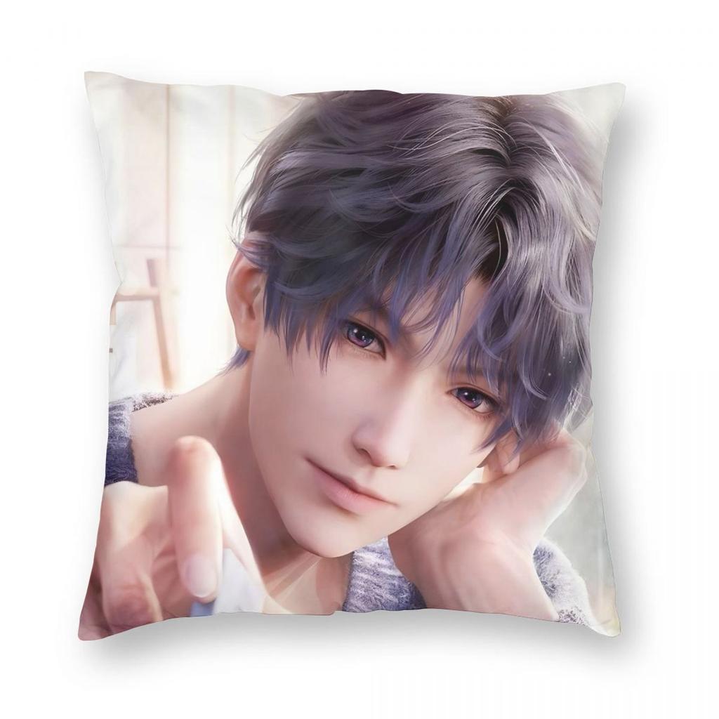 Love And Deepspace Rafayel Pillowcase Printed Fabric Cushion Cover Gift Pillow Case Cover Home Zipper 40*40cm