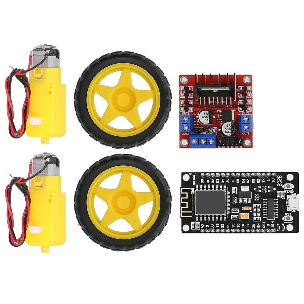 Smart Car Robot Kit for RC Car Plastic Tire Wheel DC36V Motor Gearmotors Module