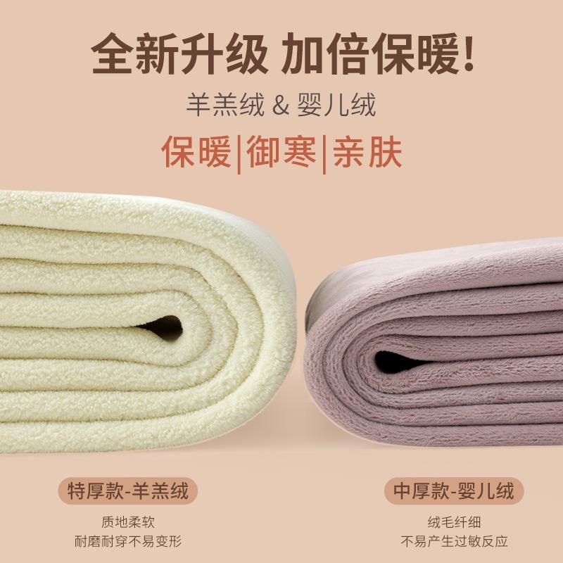 Small Fleece Extra Thick Lamb Fleece Leggings for Women To Wear In Winter, New High-waisted and Thin, Warm and Thickened Cotton Pants.