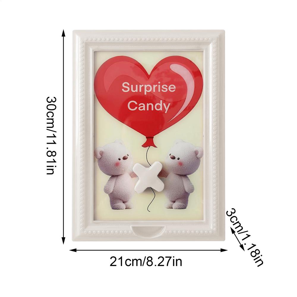 

Candy Frame Christmas Heart Home Decor With Knob Fast Distribution Candy Photo Frame For Dessert Chocolate Snack Table Kitchen