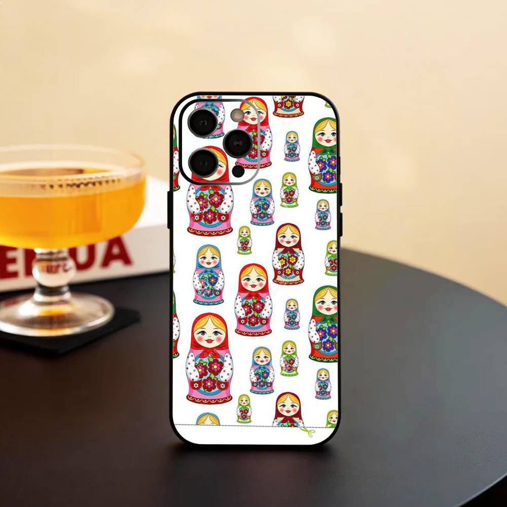 R-Russian Doll Matryoshka Phone Case Silicone Soft For IPhone 17 16 15 14 13 12 11 X XR Plus Pro Max Plus