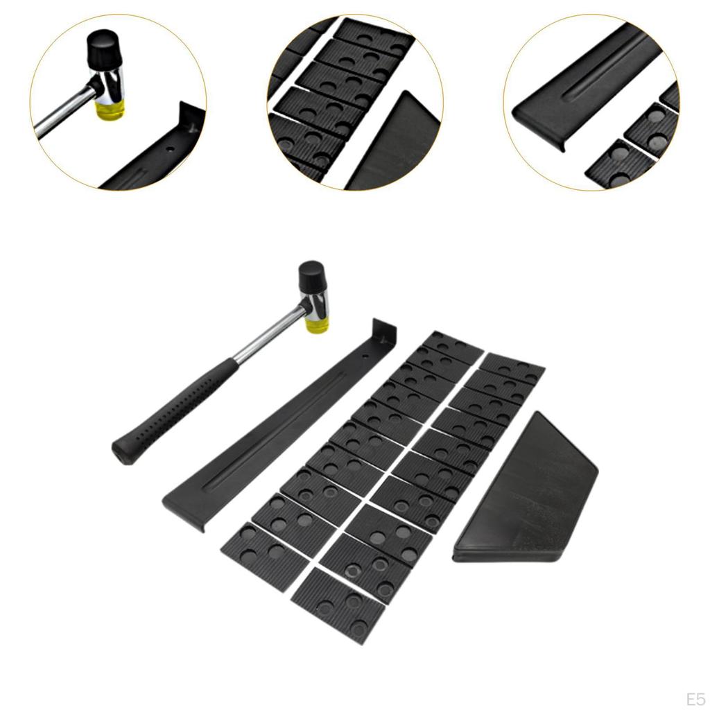 23 Pieces *Wood Floor Installation Tools Comprehensive Set Hammer Wooden Fitting Portable