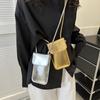 Kabelky Crossbody Dámské Mini PU kožené peněženky a kabelky přes rameno pro dívky Dámské Telefon Jednoduchá pevná designová taška
