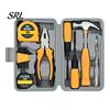 Carbon Steel Hand Tools for DIY Projects 13Pcs Household Tool Set, Kit with Storage Case, Complete Assortment All In One Box Home Repairs Furniture