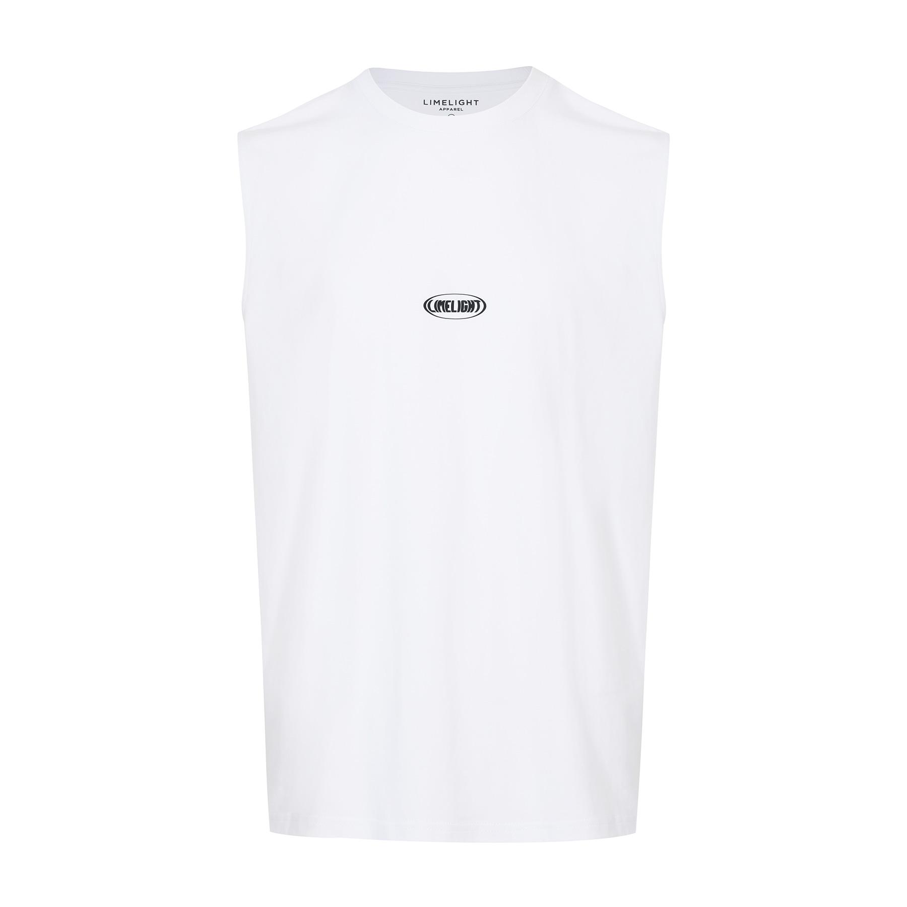 Безрукавка с овальным логотипом Limelight Apparel (Белый черный) White/Xl
