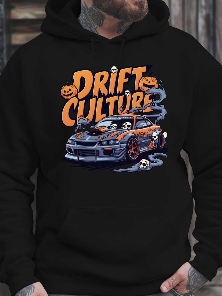 DRIFT CULTURE Men's Sweatshirt Hoodie New Street Style Printed Tops Fall and Winter Clothing Free