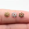 Multi Color Swirl Flower Bead Caps Spacer Beads For Jewelry Making Components