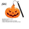 Outdoor Halloween Decoration Pumpkin Lantern, Spooky Handheld Light Up Lantern Lamp for Party Favors, Indoor Decor Durable