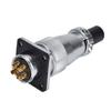 6 Pin Aviation Connector Zinc Alloy Waterproof WS20 Aviation Plug and Socket AC 500V