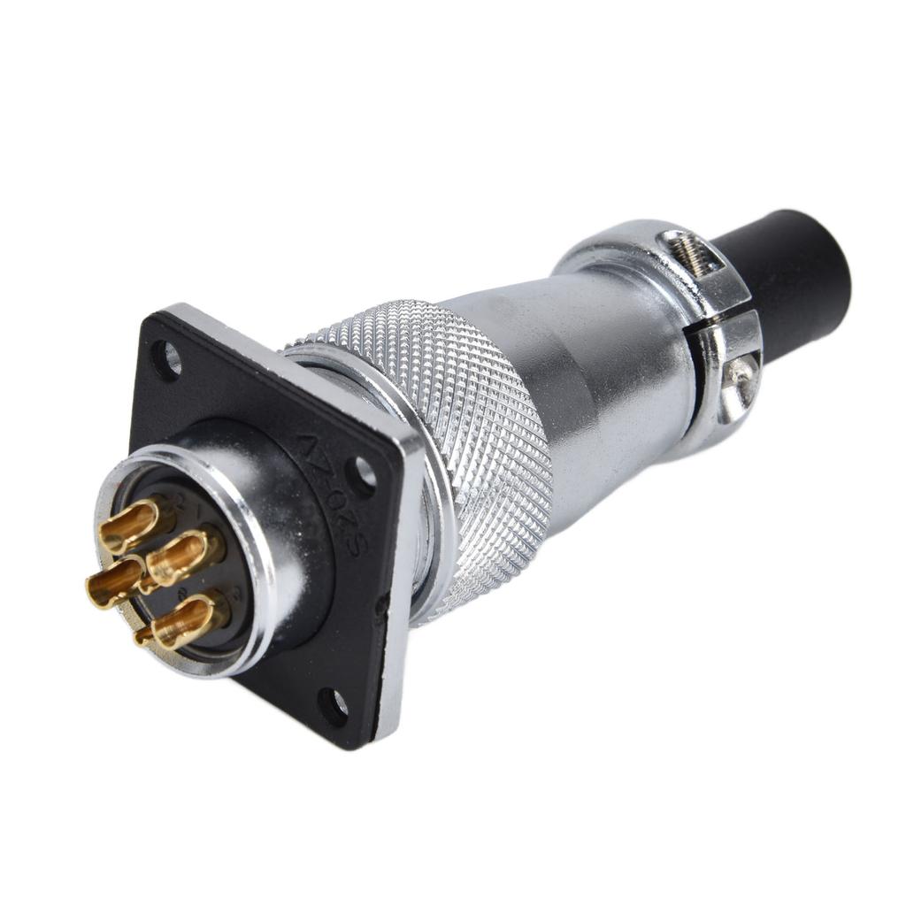 6 Pin Aviation Connector Zinc Alloy Waterproof WS20 Aviation Plug and Socket AC 500V