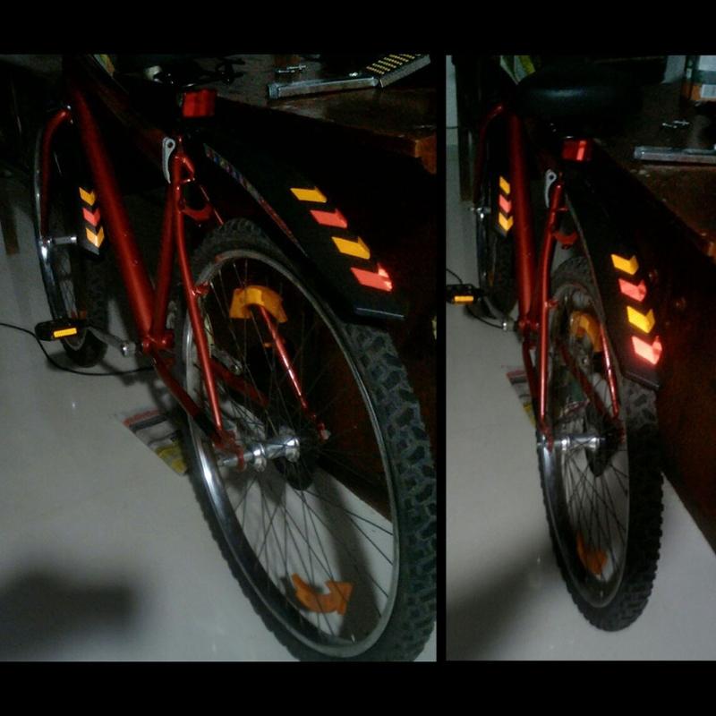 Universal Car Body Safety Caution Warning Stickers Reflective Strips Adhesive