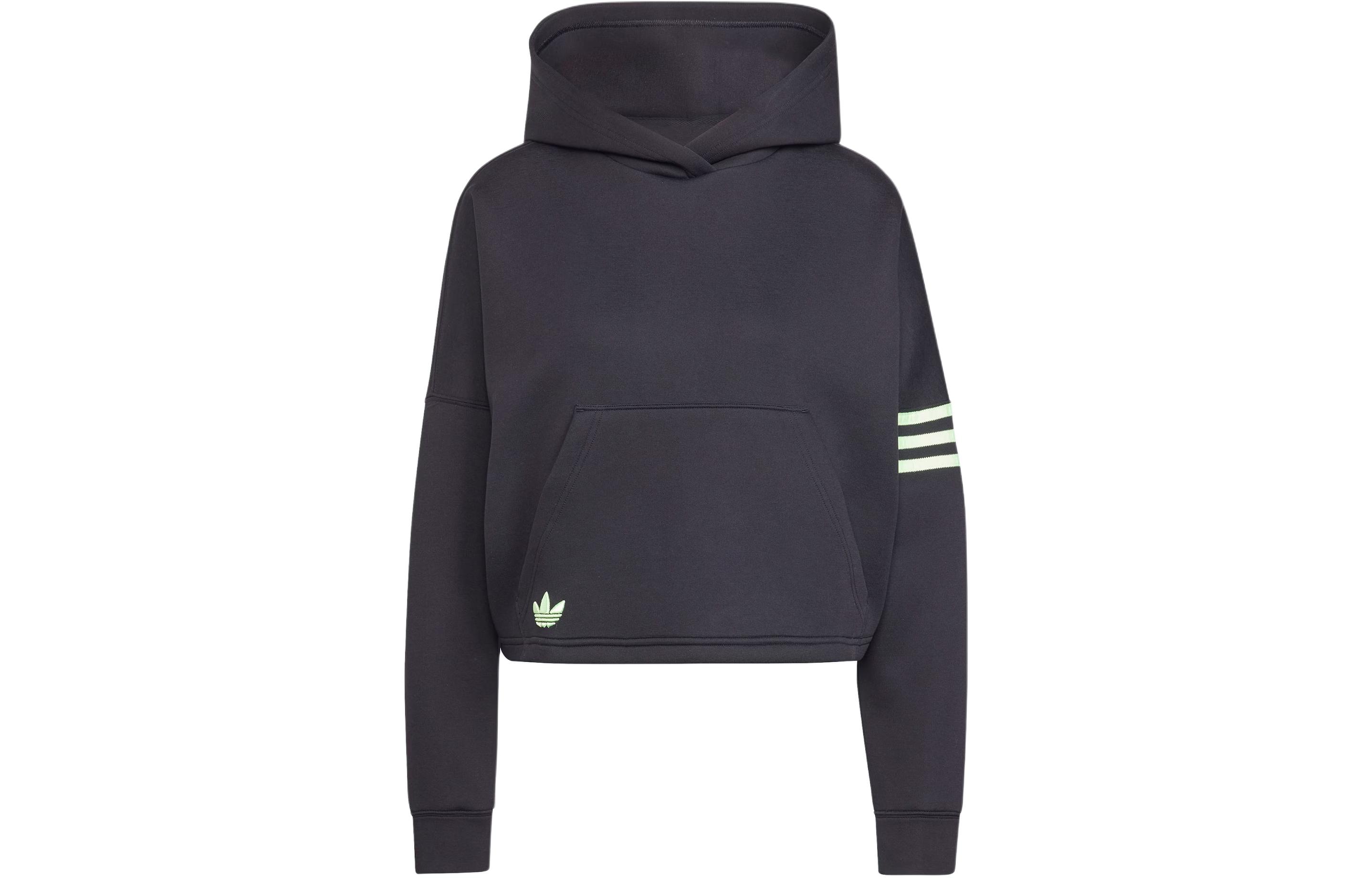 Adidas Originals Neuclassics Hoodie Sweatshirt Women s Black IU2497 M