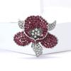 Luxury Rhinestone Orchid Brooches for Women Unisex Plant Flower Pins Event Party Gifts Backpack Decoration Clothes Accessories