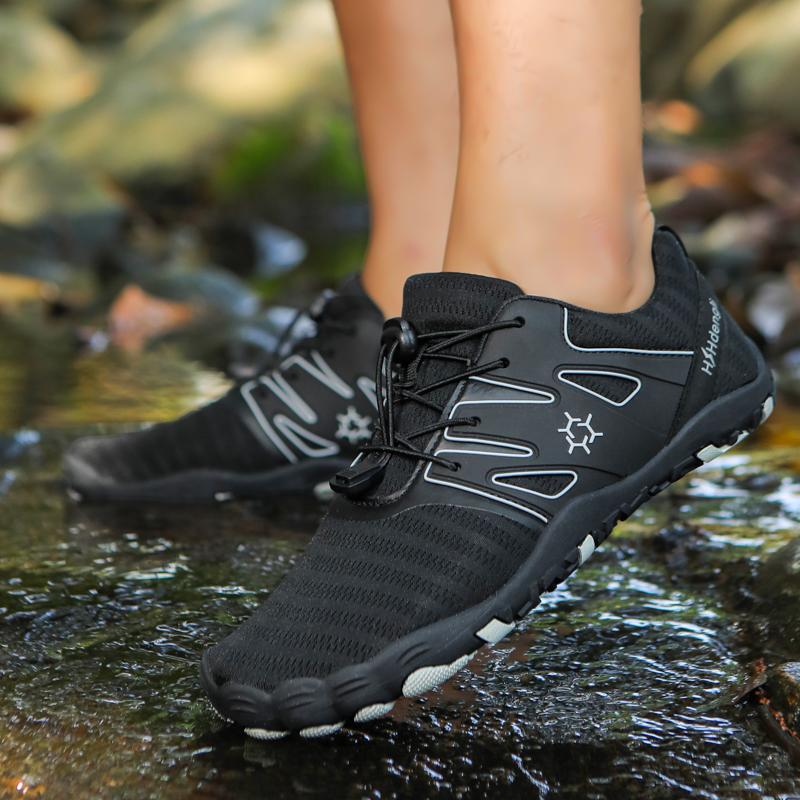 Couple Water Shoes 2025 Wide Toe Barefoot Sneakers Zero Drop Sole Non Slip Outdoor Shoes Breathable Mesh Five Fingers Shoes