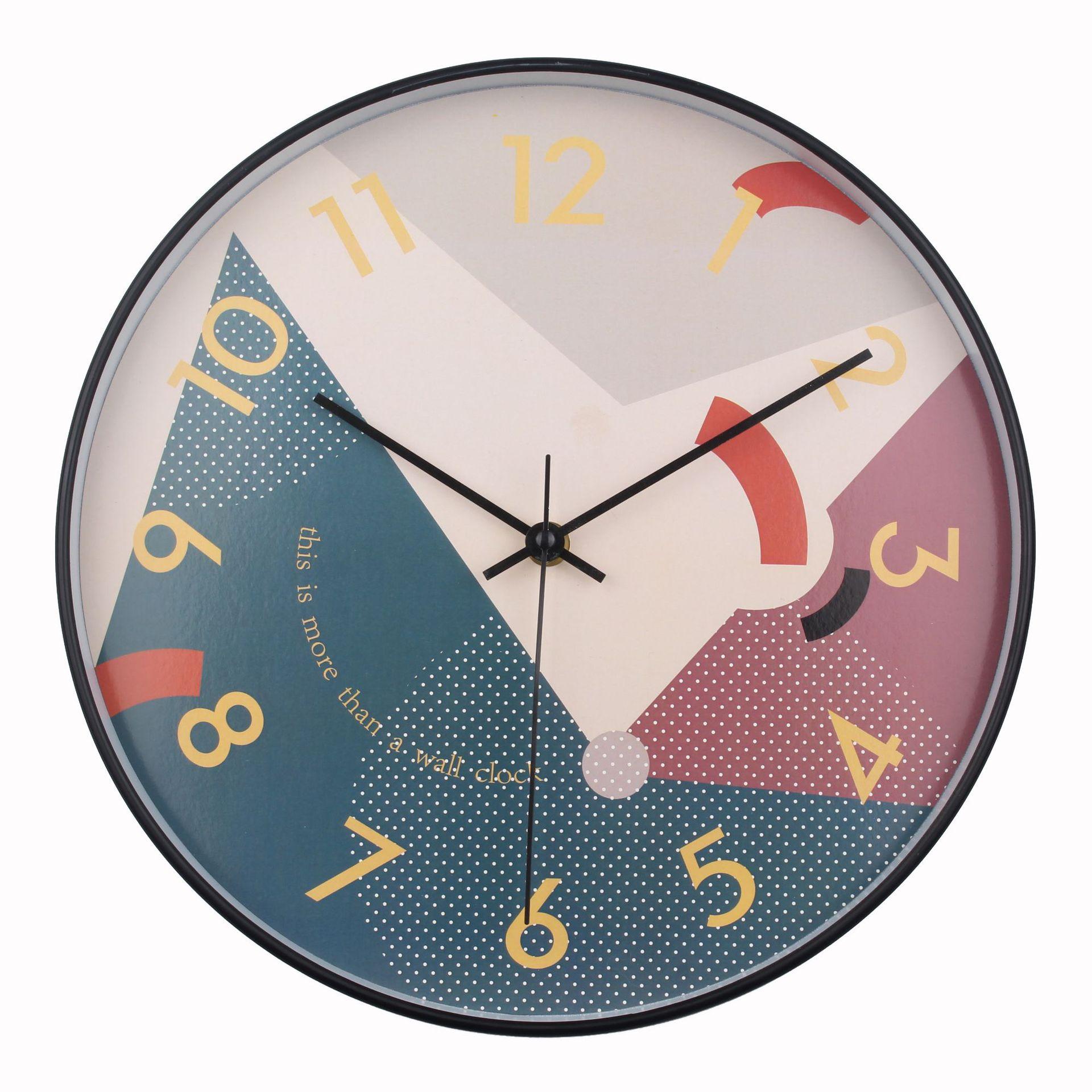 

Wall Clock Color Size Material Painted Clock Face Paper Sticker 12A-19