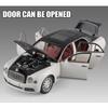 Diecast 1/24 Scale Bentley Mulsanne Alloy Model Car Collection Vehicle Simulation Sound & Light Metal Toy Car Toy for Kids Gift