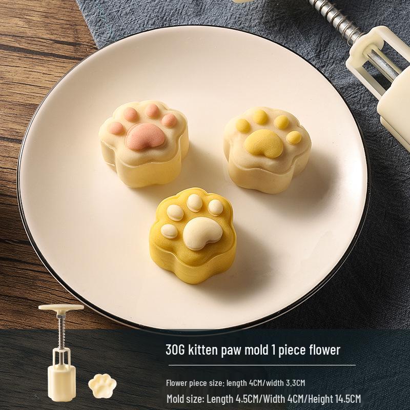 Traditional Cartoon Mooncake Mold, Hand-Press Type for Baking, Available In 50g, 75g, 100g Sizes