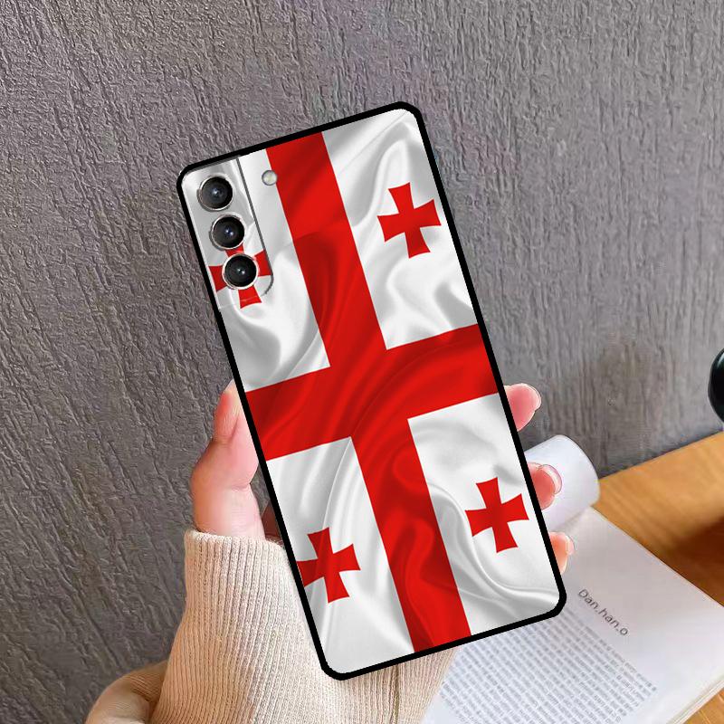 

Georgia Flag Case For Samsung Galaxy S21 S20 FE S22 S23 Ultra Note 20 S8 S9 S10 Note 10 Plus Cover Shell Galaxy S10