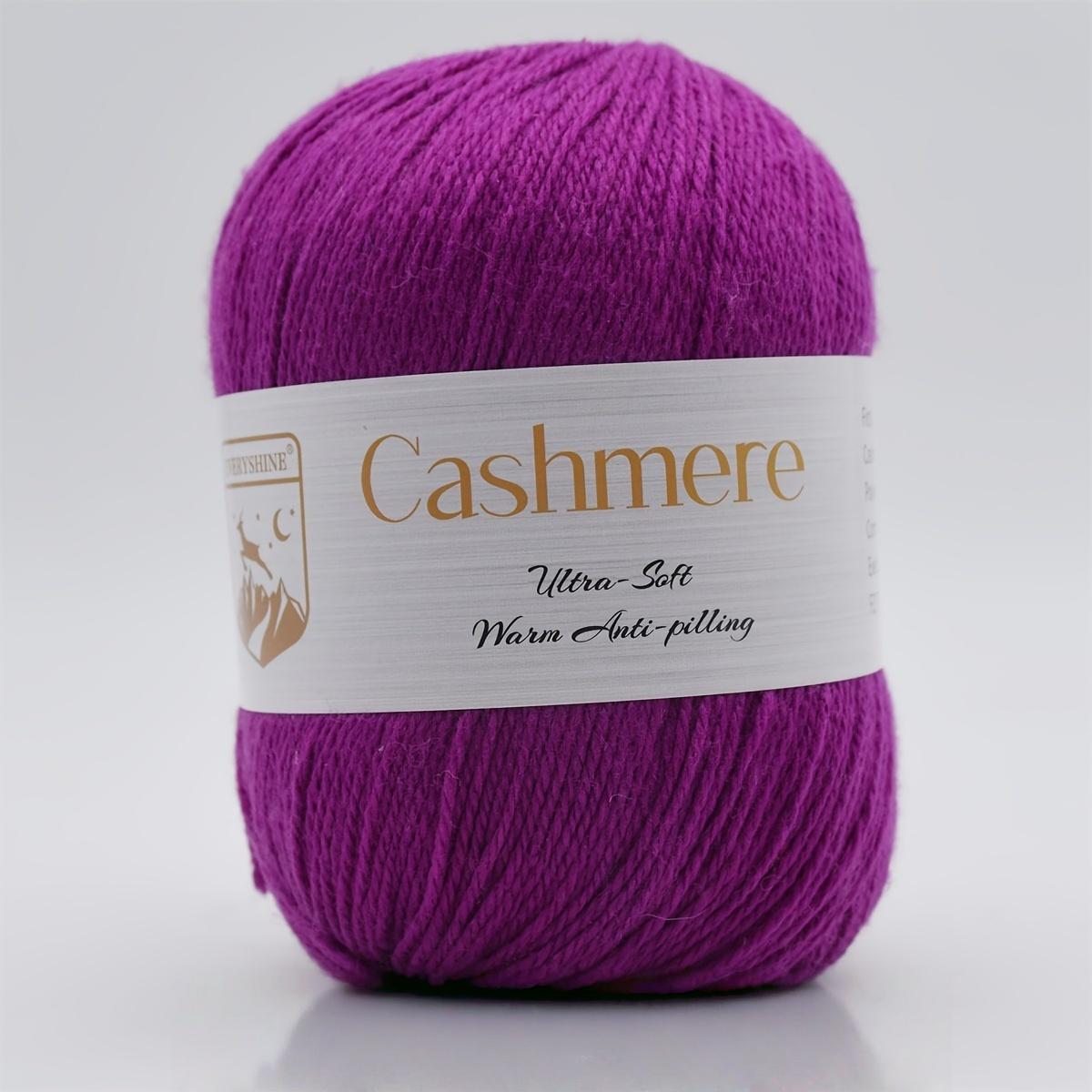 

6 мотков премиальной кашемировой пряжи – 50 г/моток 320 м Мягкая пряжа для вязания и крючком для рукоделия, связанного вручную – Роскошное теплое волокно для шарфов, шапок, свитеров