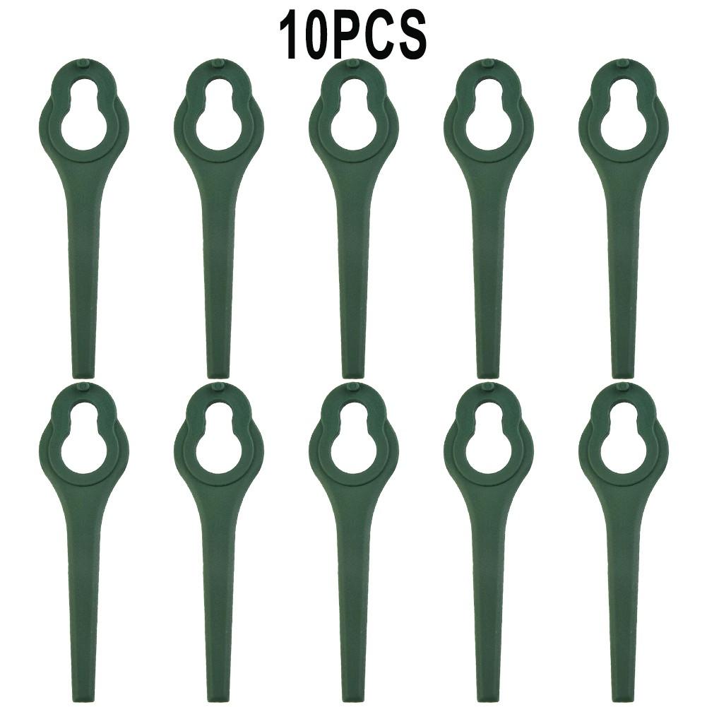 

10 шт. Лезвия косилки 9,5x2,8 см, длина 95 мм, пластик зелёный