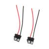 2Pcs H7 4 H7 Female Connector Wiring Harness Angled Ceramic Female Connector with Wire for Lamp Socket