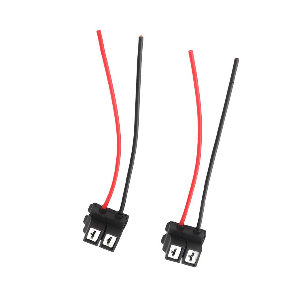 2Pcs H7 4 H7 Female Connector Wiring Harness Angled Ceramic Female Connector with Wire for Lamp Socket