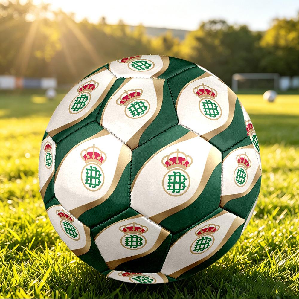 Real Betis FootballPrinted Size 5 Soccer Bll, Anti Slip Adult Match Football Souvenir for Football Fans