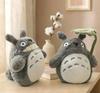 Cartoon Totoro Plush Toy Laugh Heartily Stuffed Anime Totoro Lotus Leaf Peluche Cuddly Totoro Pillow Doll for Xmas Gifts