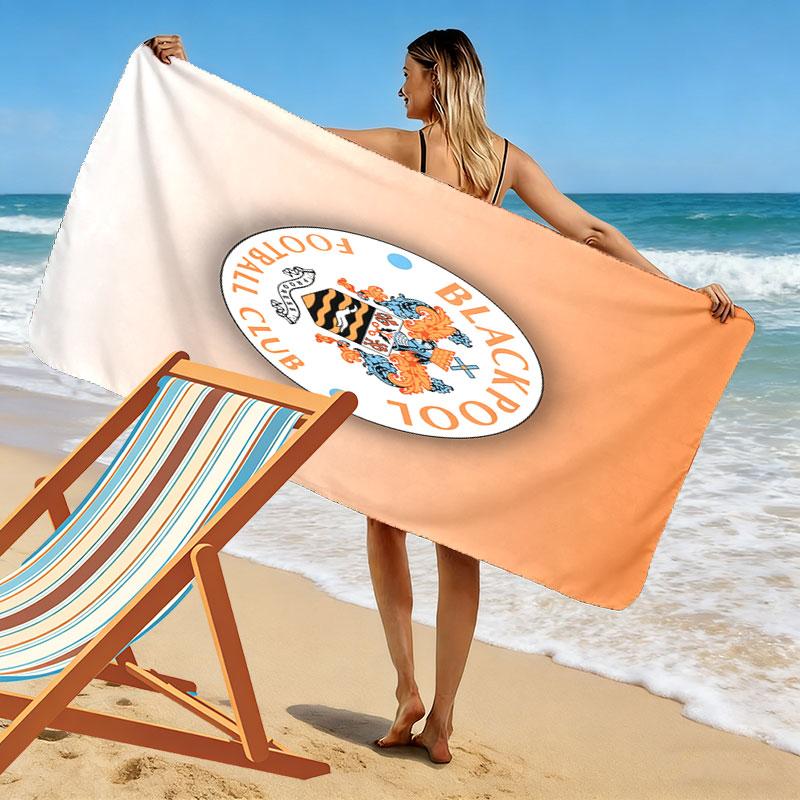 Asciugamano da Spiaggia Blackpool F.C, Asciugamano Grande Morbido ad Asciugatura Rapida per Spiaggia Campeggio Nuoto