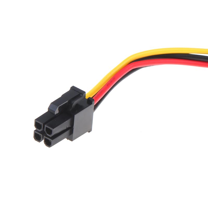 4 Pin to 2/3 Port SATA Power Connector Cable Safe Overcurrent Protection for 6000 8000 ATX Desktop PC HDD SSD