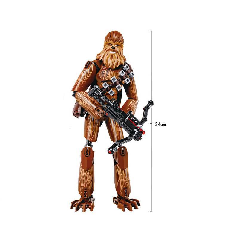 Klocki konstrukcyjne z serii Star Wars z ruchomymi mini figurkami do kreatywnej zabawy dla dzieci