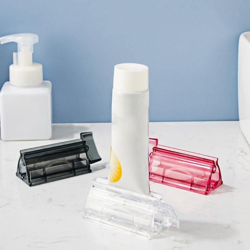 Toothpaste Dispenser Tube Squeezer Space Saving Presser For Cosmetics MultiPurpose Bathroom Accessory Easy Grip Design