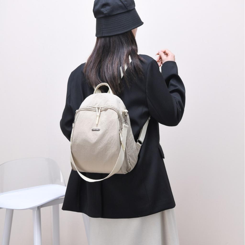 Schoolbag1011 New Large Capacity Commuter Travel Backpack Shoulder Fashion and Lightweight Taslone Oxford Cloth Small Backpack Women
