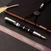 Luxury metal fountain pen, business student writing tool, signature pen