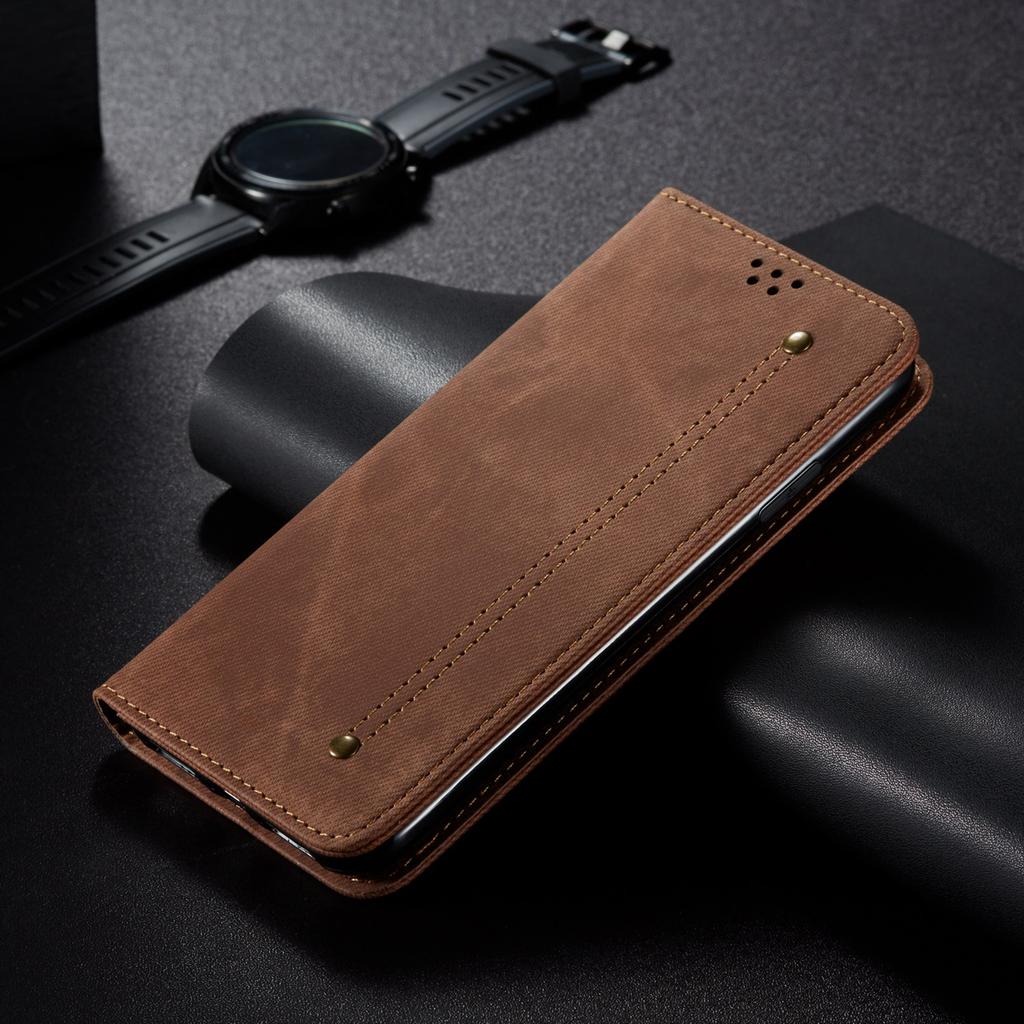 For Oppo Find X8 5G Case Jeans Cloth Texture Anti-Scratch Leather Stand Phone Cover