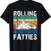 Rolling Fatties Funny Cat Lover Cat Mom Cat Dad Kitten Joke T-Shirt