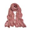 Fashion Solid Color Shiny Bubble Crepe Hijab Long Sunscreen Africa Headband Breathable Thin Muslim Wraps Shawl Women