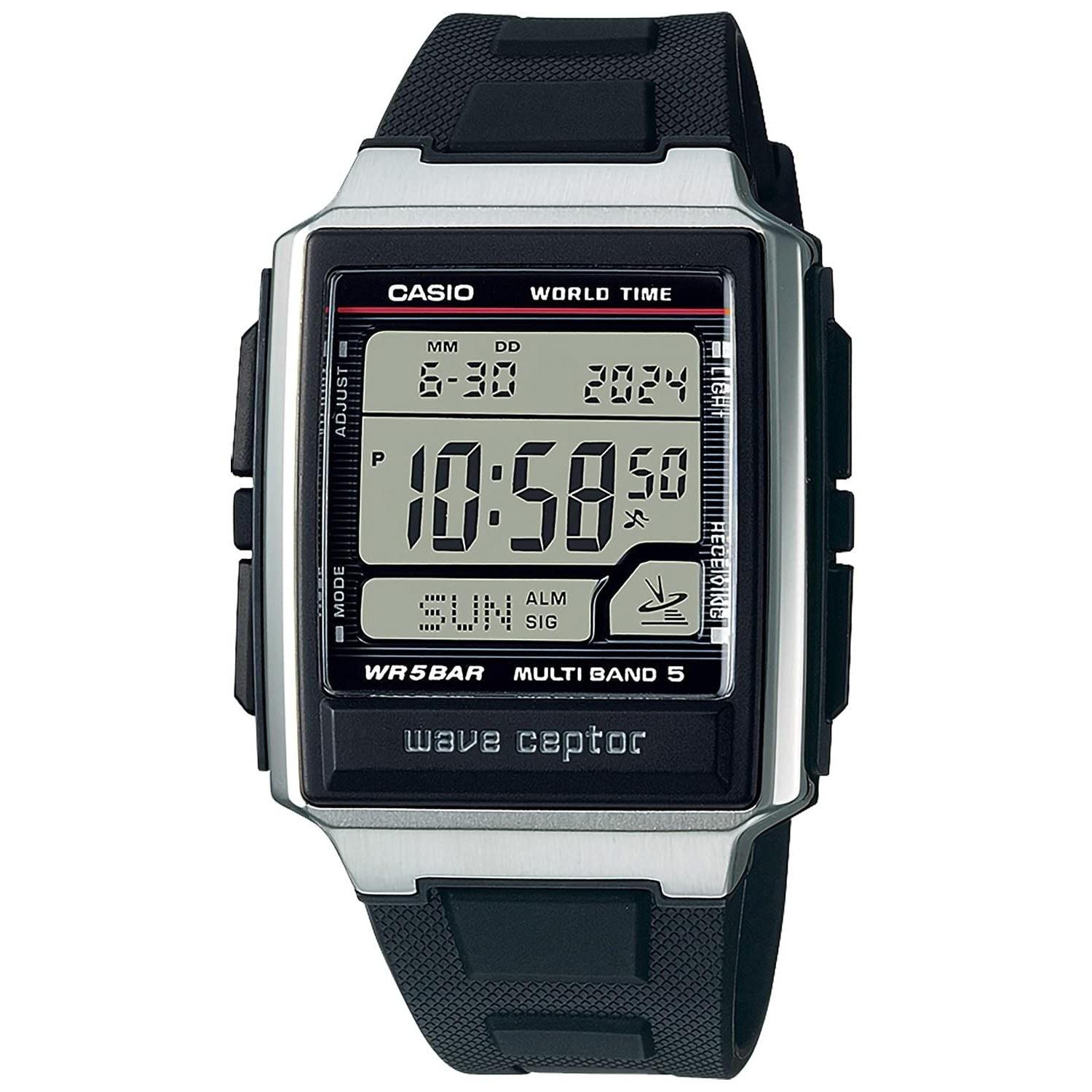 Casio wristwatch Waveceptor radio-controlled clock WV-59R-1AJF mens black