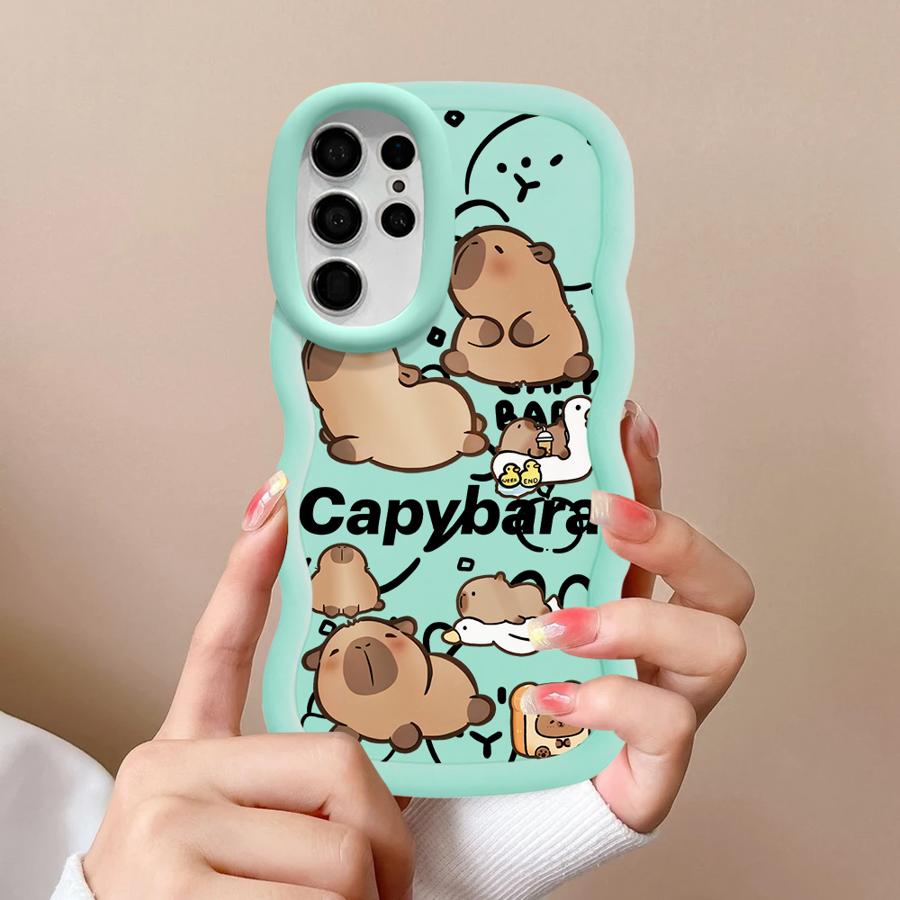 Capybara Cute Soft Phone Cover Case for Samsung Galaxy S23 Plus S21 A26 S22 Ultra S24 A25 S20 FE S25 A36 A35 A24 A54 A55 A34