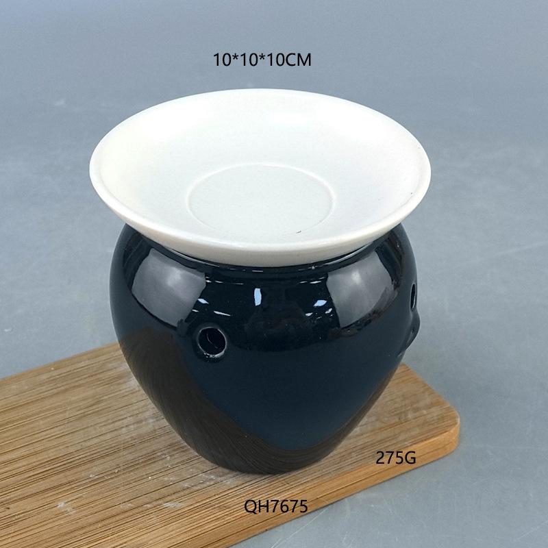 

Ceramic Night Light Candle Tea Ceremony Sandalwood Powder Incense Pill Incense Stove, Home Creative Agarwood Incense Essential Oil Stove