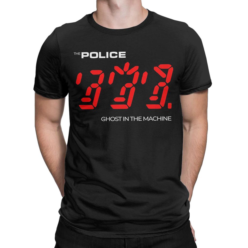 The Police Ghost In The Machine T Shirt Beach Male 100 Cotton Round Neck Plus Size 5XL Clothes Short Sleeve Y2K Casual Tops