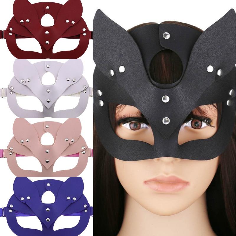 Elegant Fox Mask Made Of High-quality Pu Leather For Halloween Party And Masquerade