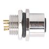 Waterproof Connector Thread Panel Front Mounting Socket Electrical Circuit Accessories M12?B?S4