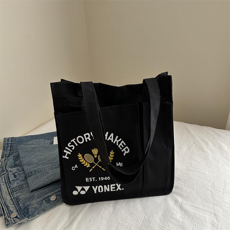 Stilvolle Retro-Tragetasche mit großem Fassungsvermögen für Studenten, aus weichem Canvas-Stoff mit Reißverschluss