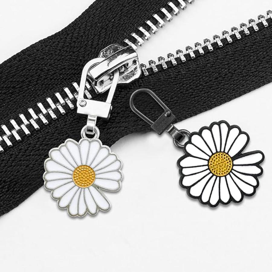 5Pcs Detachable Zipper Puller Universal Replacement Metal Zipper Head Repair Kits Luggage Purses Handbag Clothes Zipper Slider