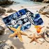 Custom Name Personalized Corpse Bride Print Beach Towel, for Trip Camping Beach Party Home Decor, Birthday Gift for Family & Friends
