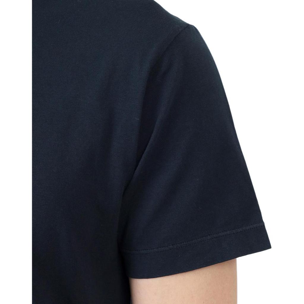 STONE ISLAND Logo Slim Fit Crew Neck Short Sleeve T-Shirt Men Tops Navy-Blue 80152NS83-V0020